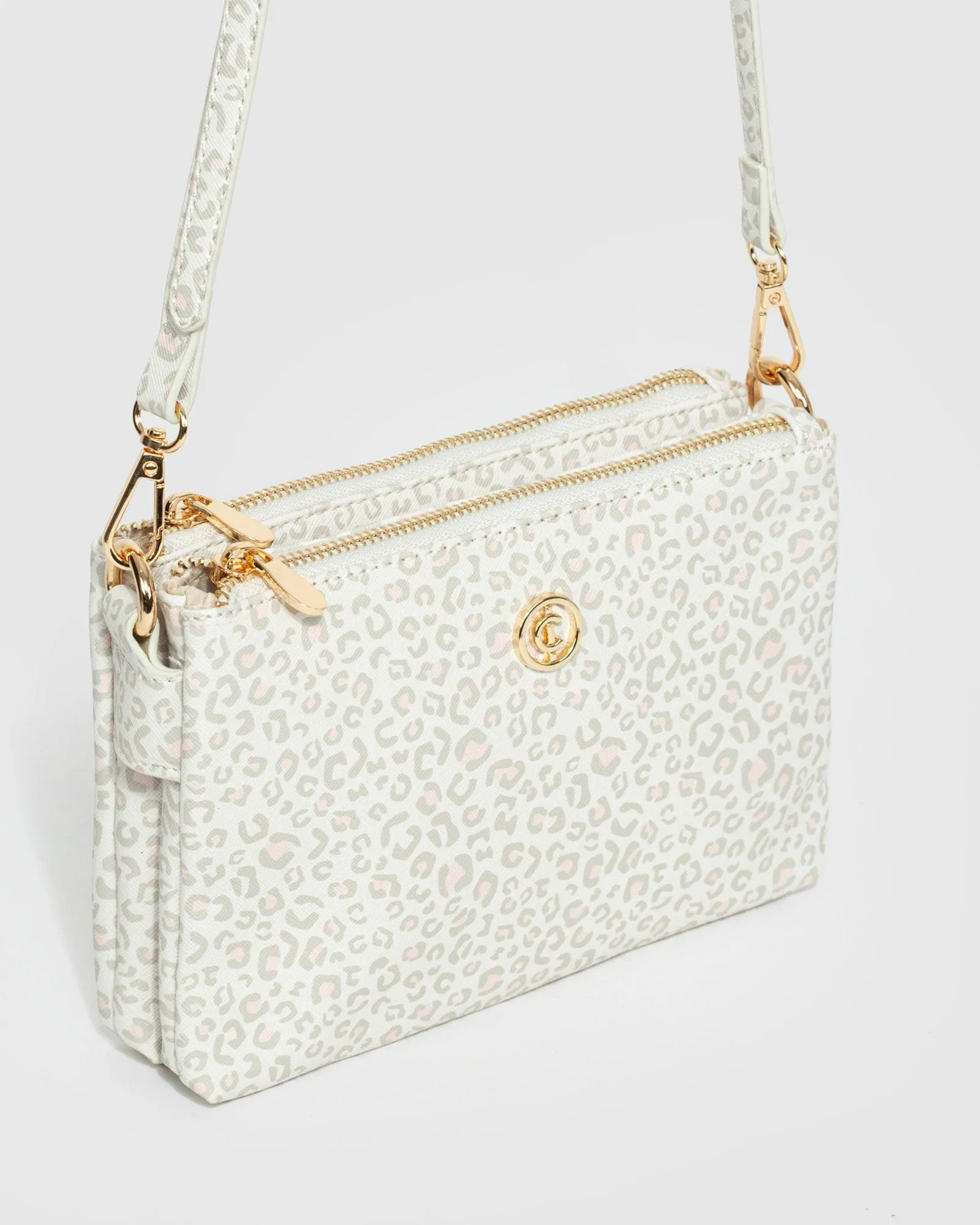 Print Double Crossbody Bag