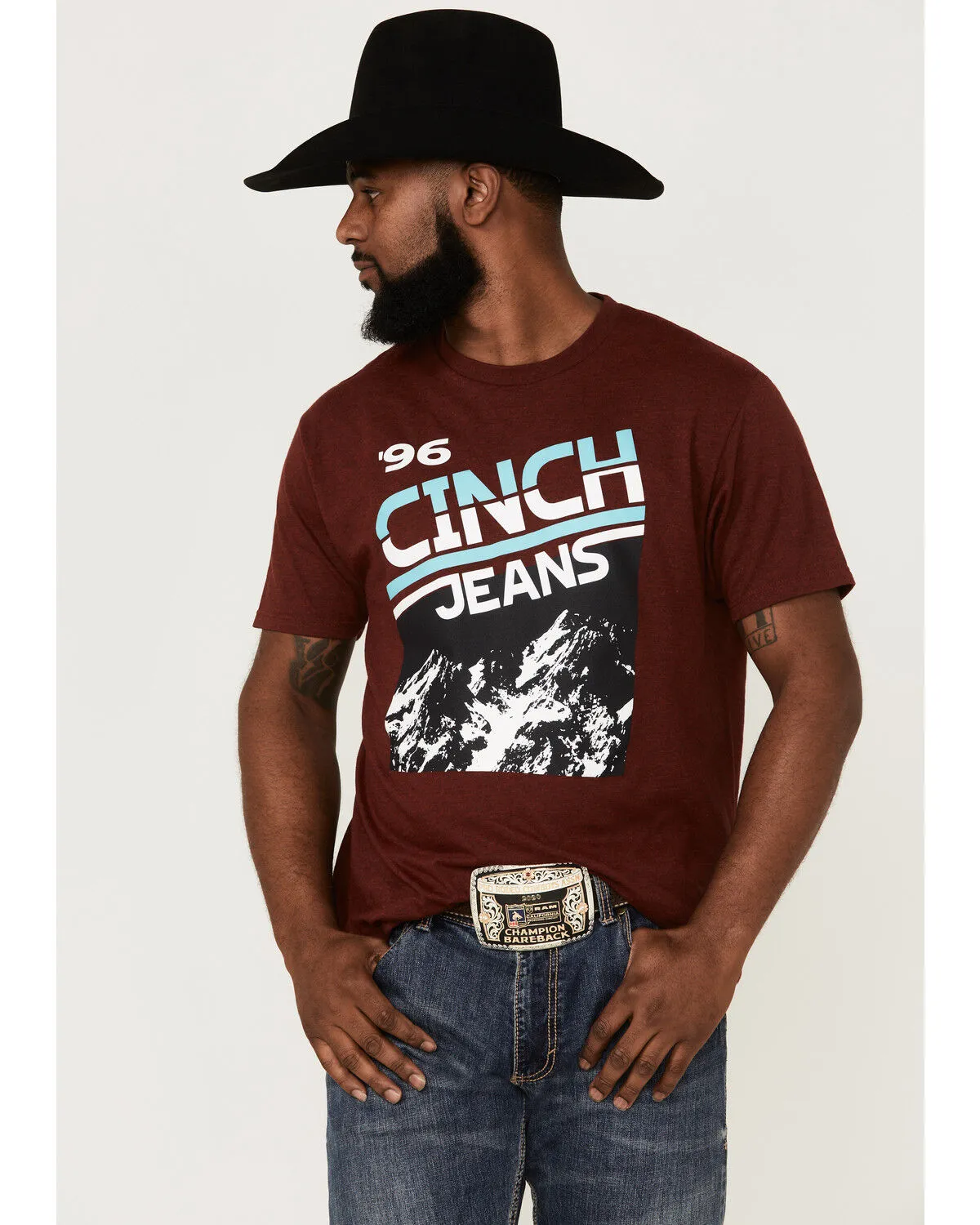 Product Name:  Cinch Men's Jeans 96' Mountain Graphic T-Shirt