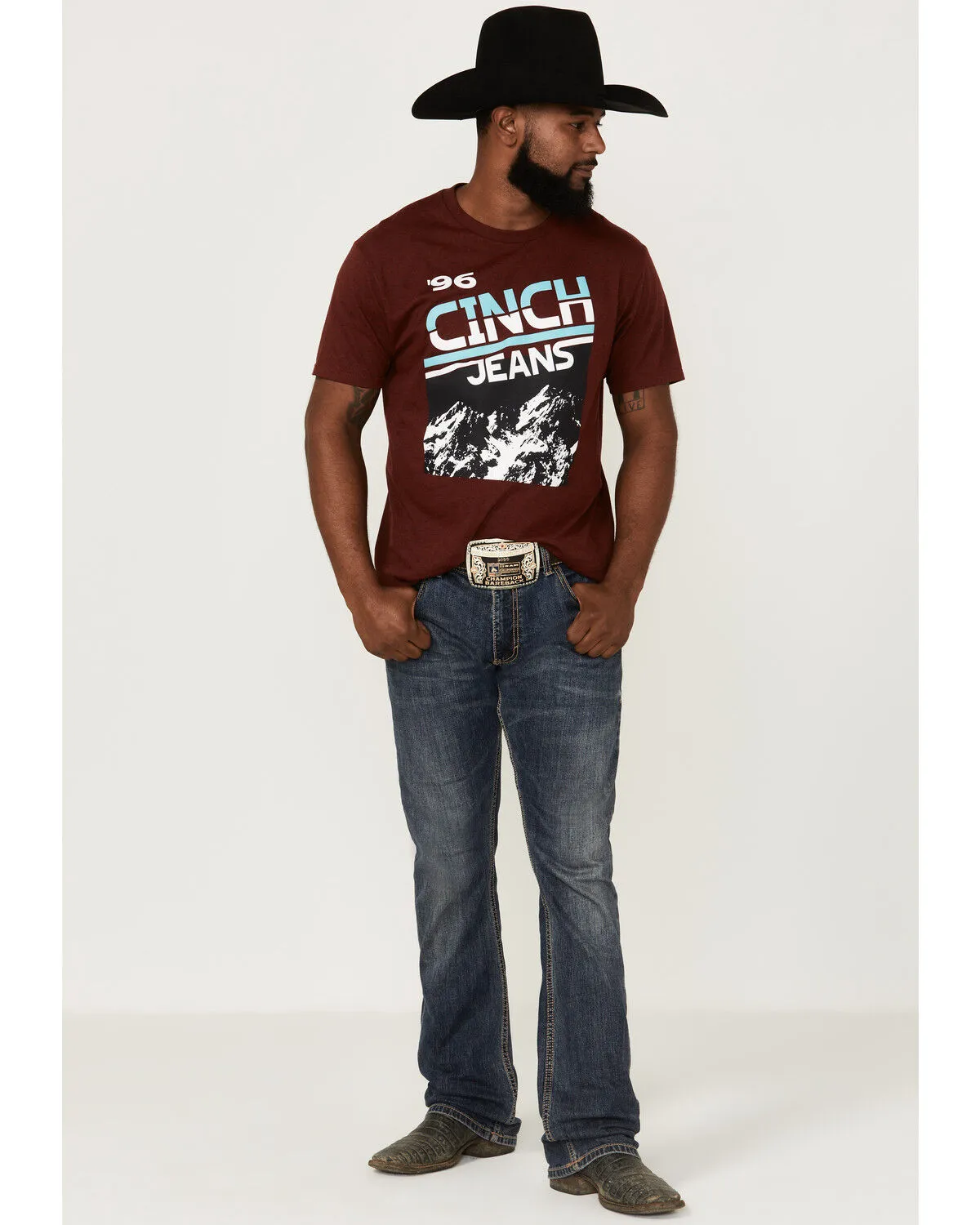 Product Name:  Cinch Men's Jeans 96' Mountain Graphic T-Shirt