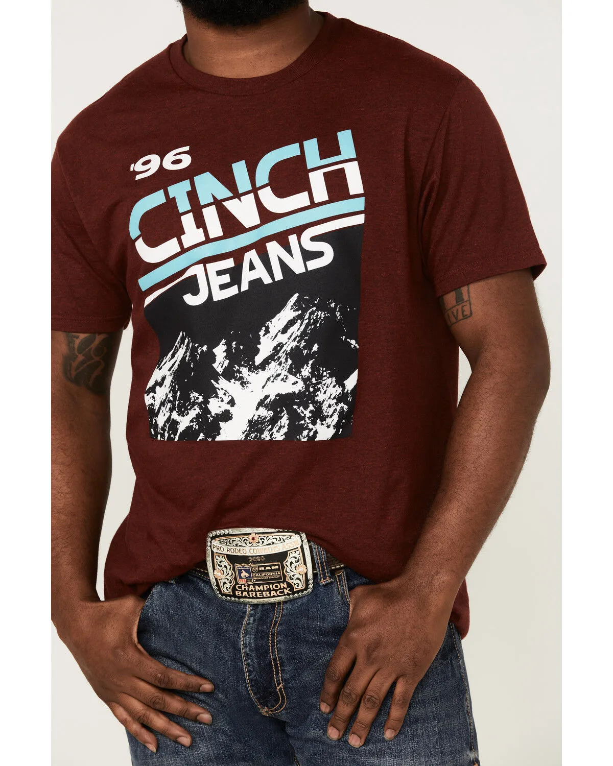 Product Name:  Cinch Men's Jeans 96' Mountain Graphic T-Shirt