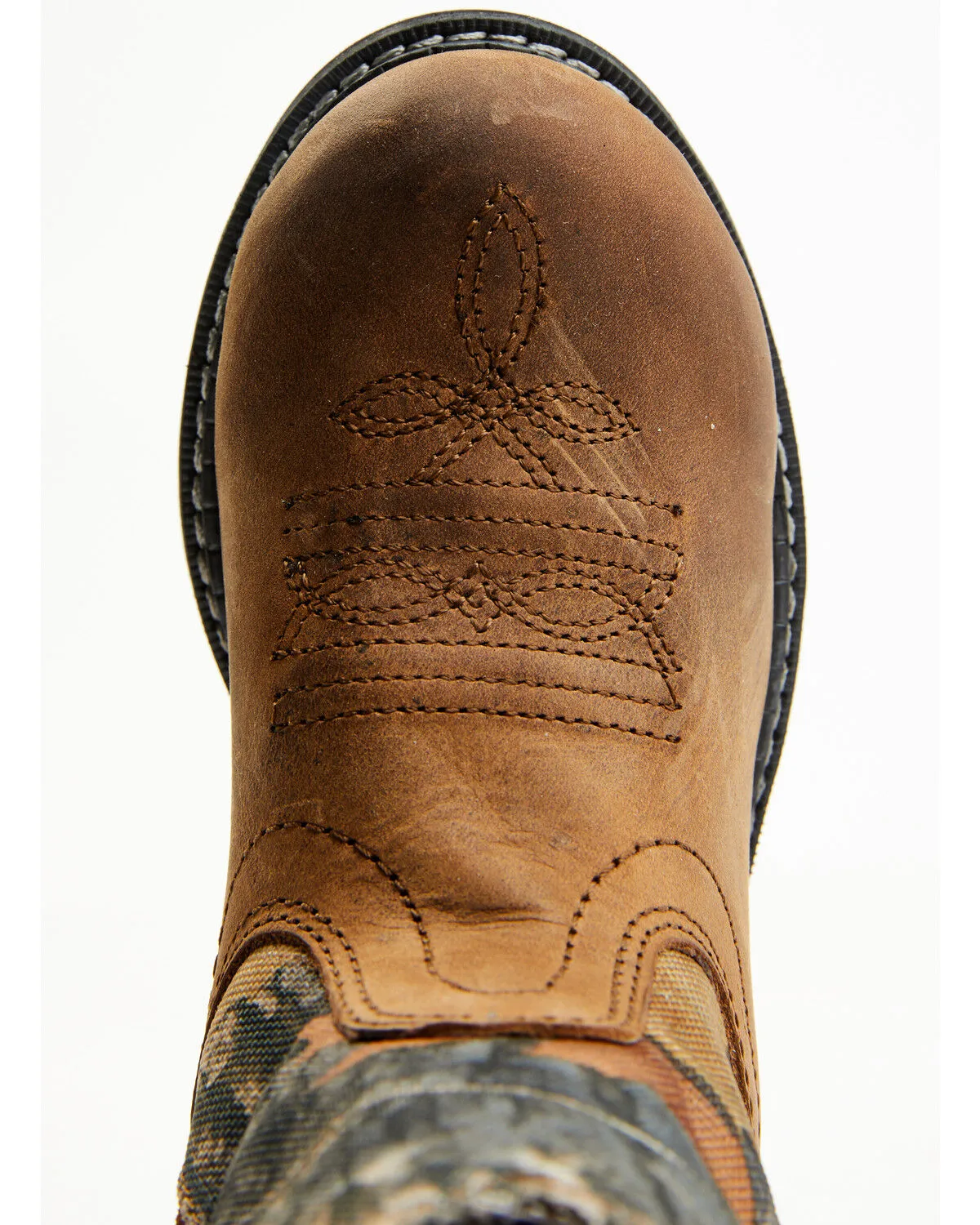 Product Name:  Cody James Boys' Real Tree Camo Work Boot - Round Toe