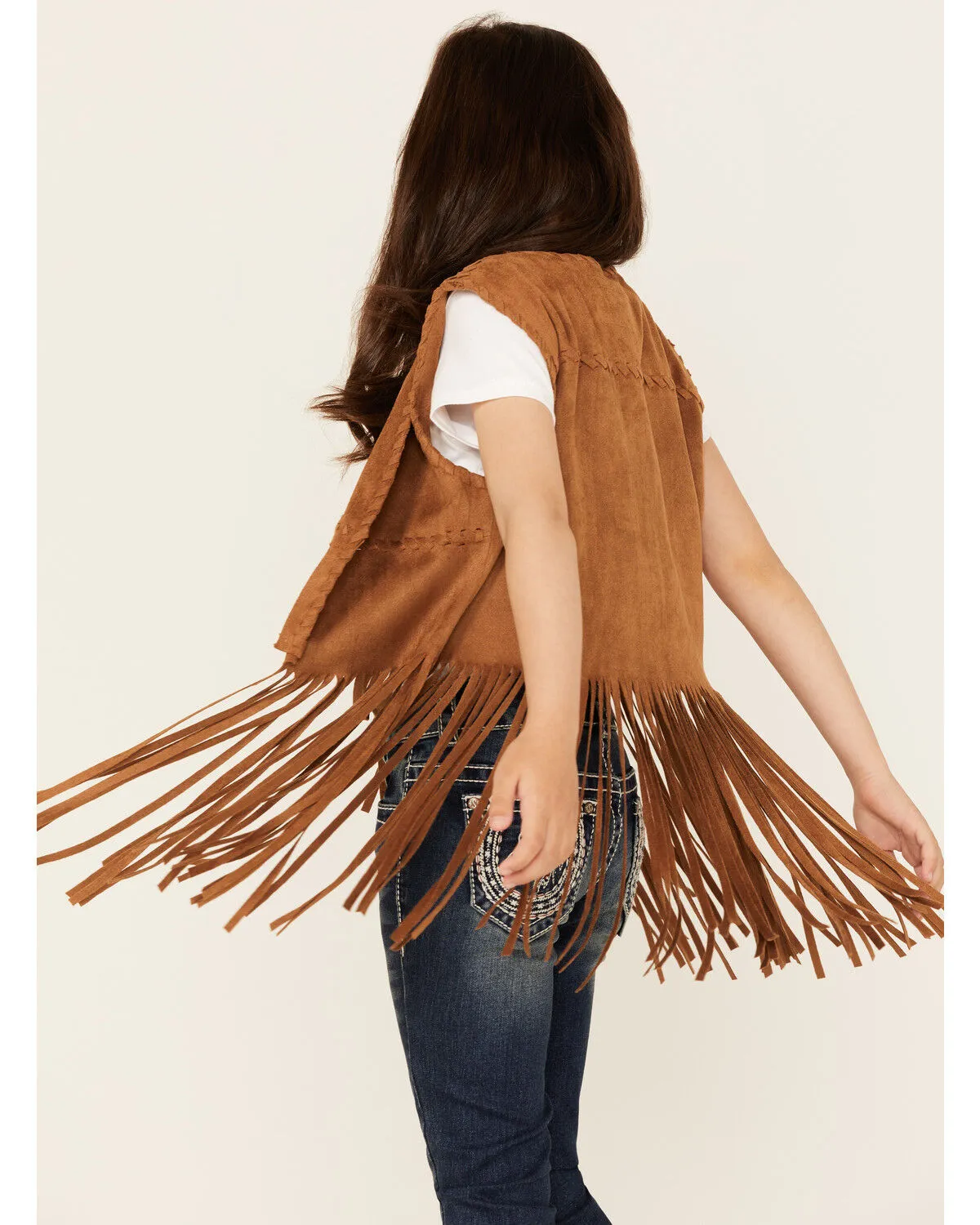 Product Name:  Fornia Little Girls' Fringe Faux Suede Vest