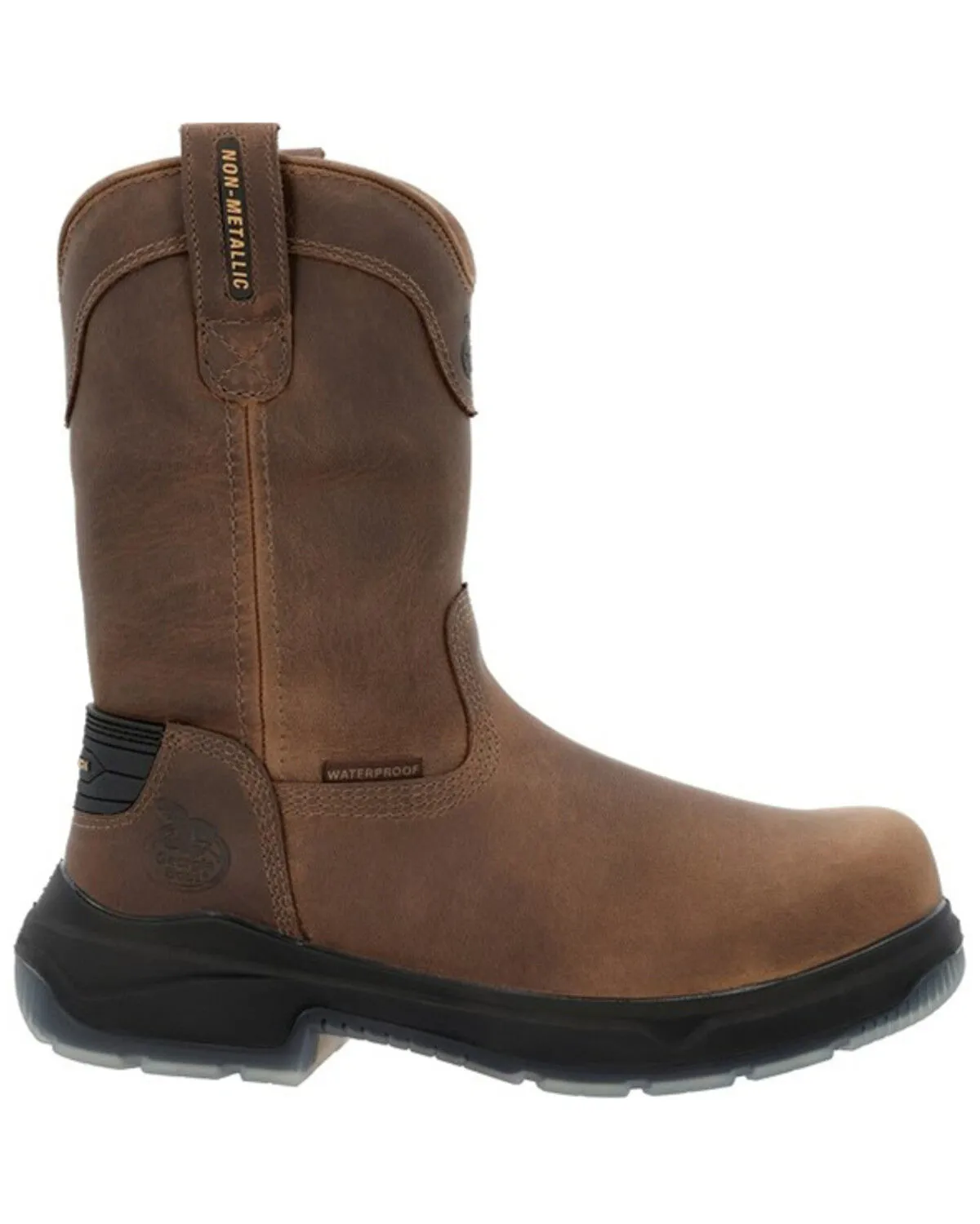 Product Name:  Georgia Men's Flxpoint Ultra Waterproof Wellington Pull On Work Boot - Composite Toe