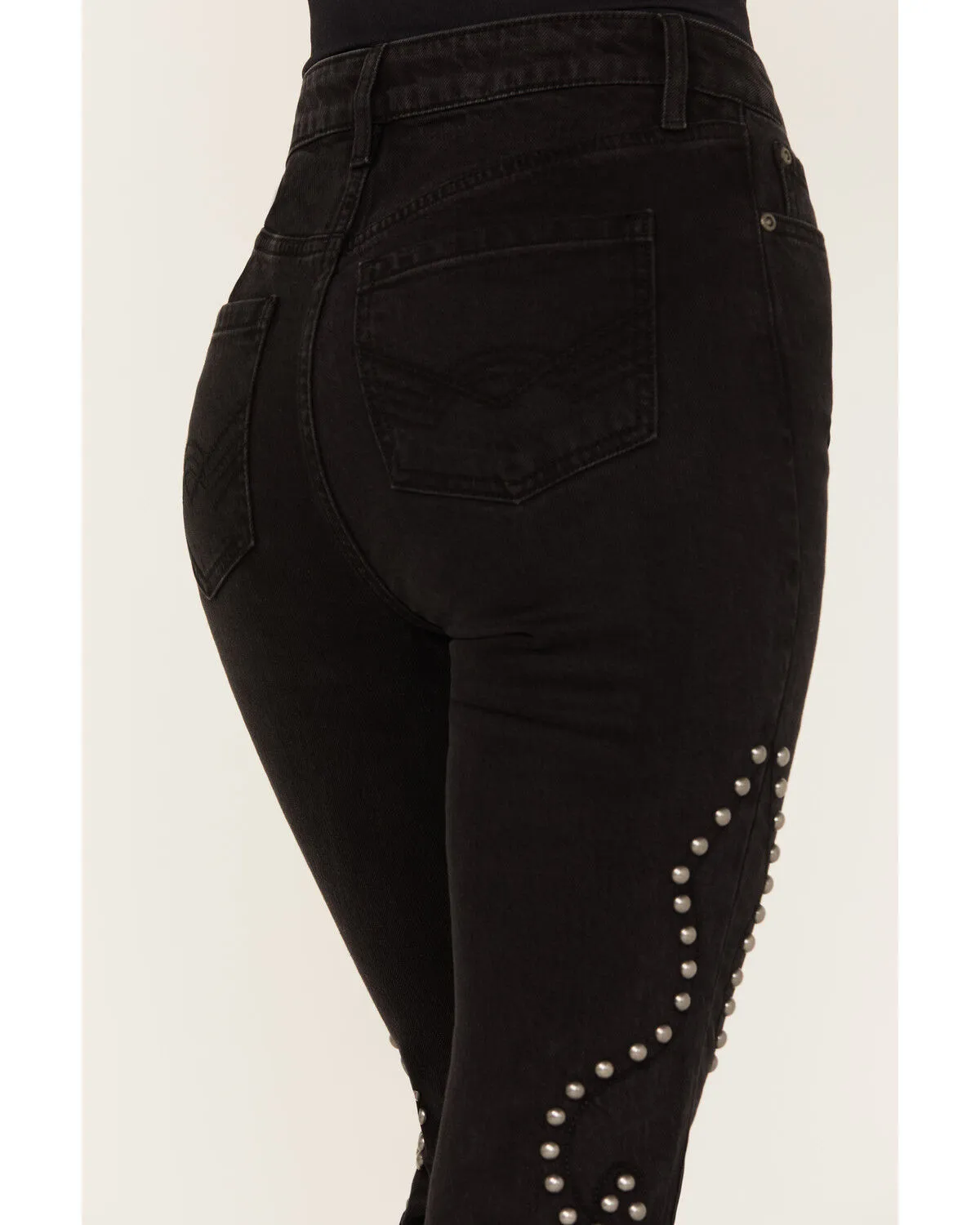 Product Name:  Idyllwind Women's Alameda High Risin Studded Stretch Flare Jeans