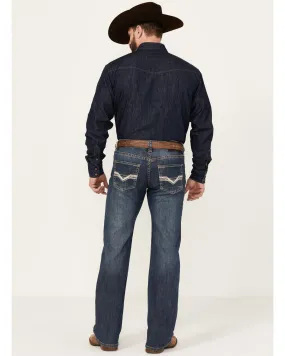 Product Name:  Rock & Roll Denim Men's Medium Wash Pistol Reflex Straight Stretch Denim Jeans