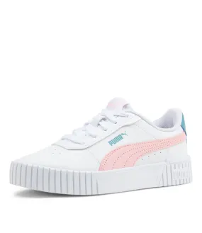 PUMA Carina 2.0 Ps Jr White Blossom Aqua Sneakers