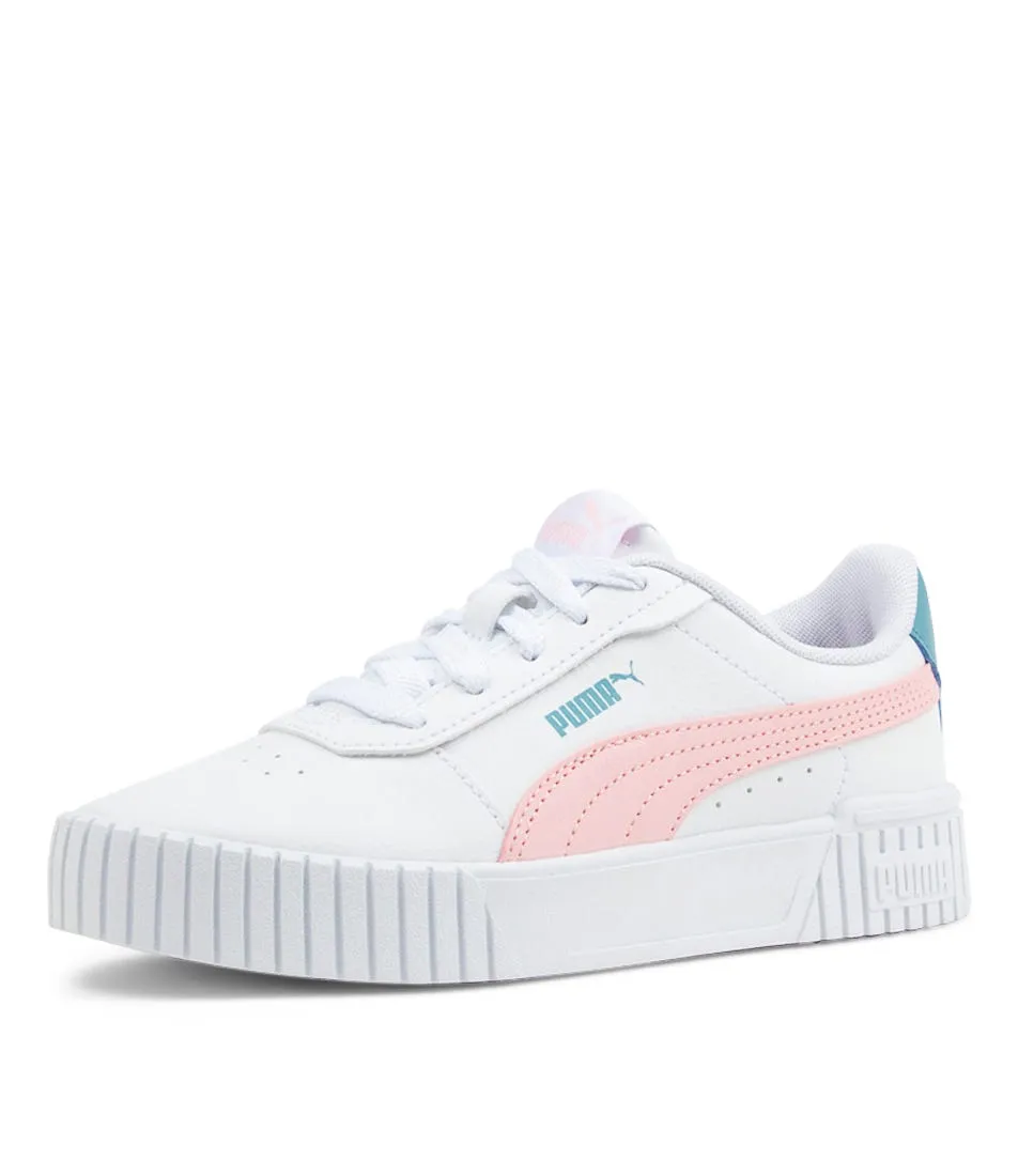 PUMA Carina 2.0 Ps Jr White Blossom Aqua Sneakers