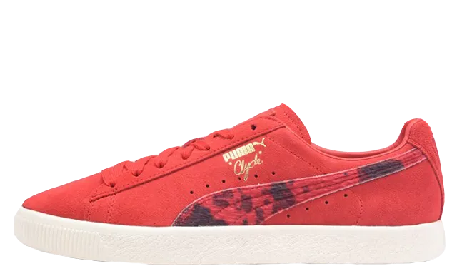 Puma Clyde X Packer (HIGH RISK RED/WHISPER WHITE)