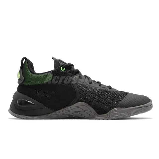 Puma Fuse Black Grey Volt Men Cross Training Fitness Sho...