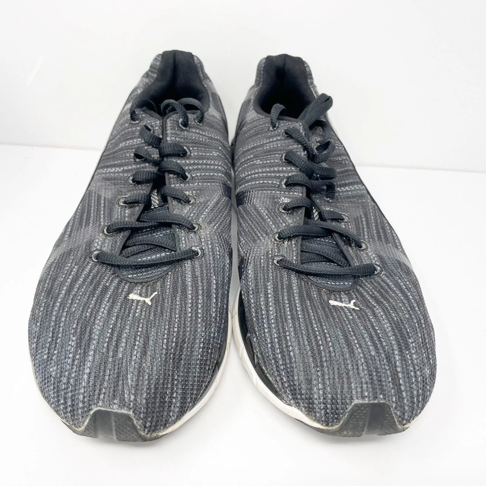 Puma Mens Turbulance 187779 02 Black Running Shoes Sneakers Size 10.5