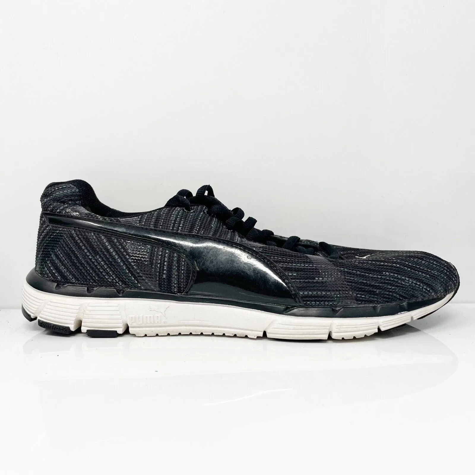 Puma Mens Turbulance 187779 02 Black Running Shoes Sneakers Size 10.5