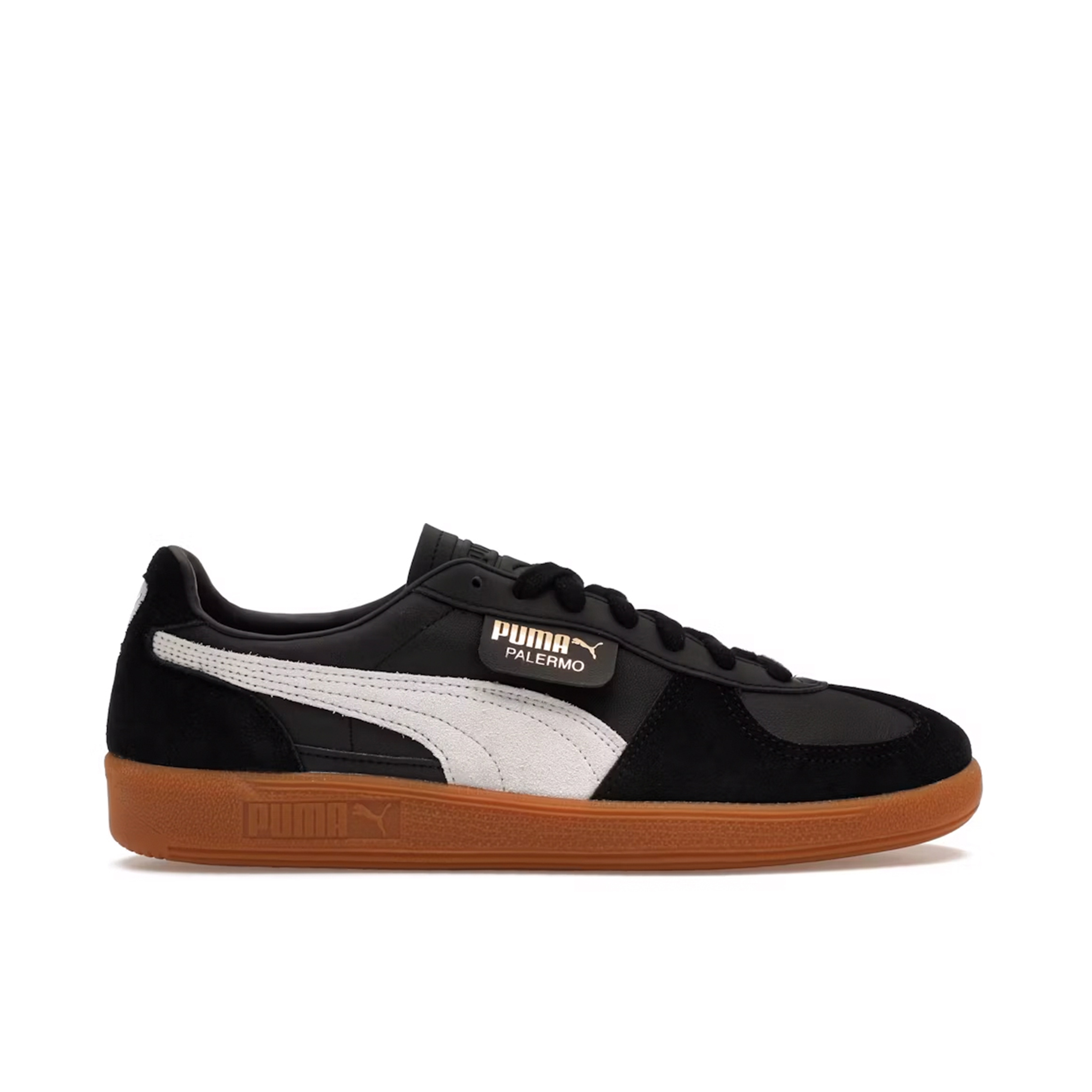 Puma Palermo Leather Black Feather Grey Gum | 396464-03 | Laced