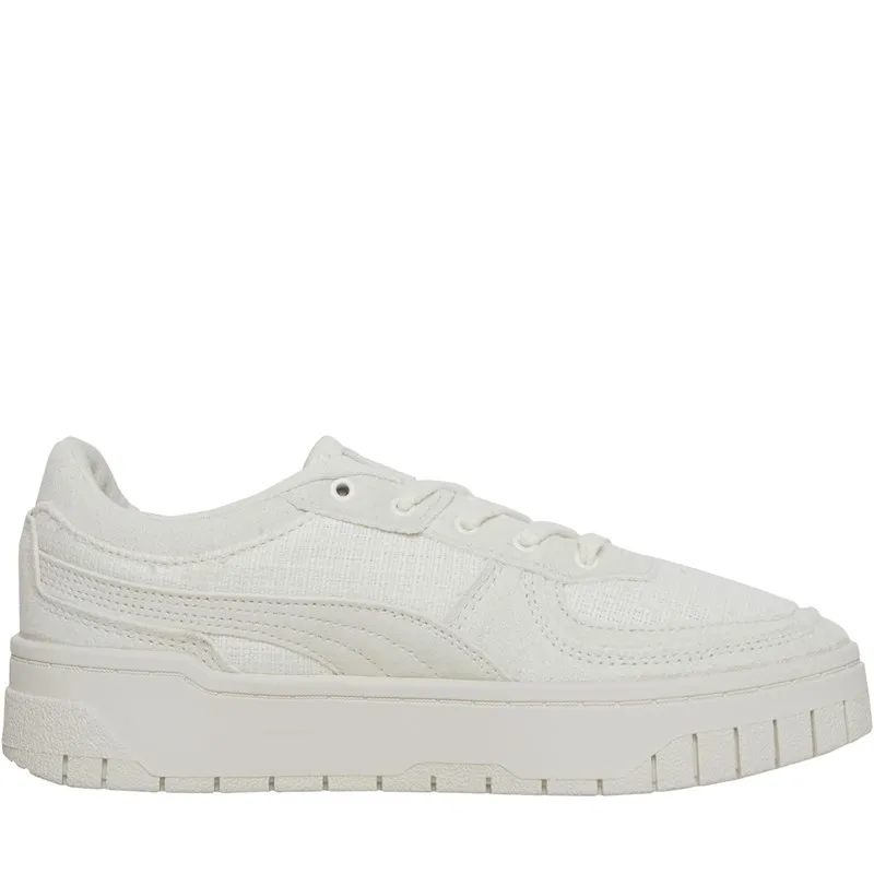 Puma Womens Cali Dream Blank Canvas Trainers Warm White
