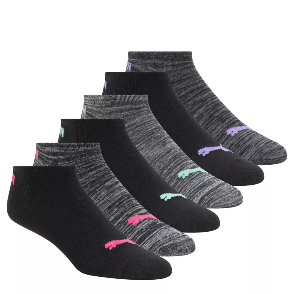 PUMA  WOMENS NO SHOW SOCKS 6 PAIRS