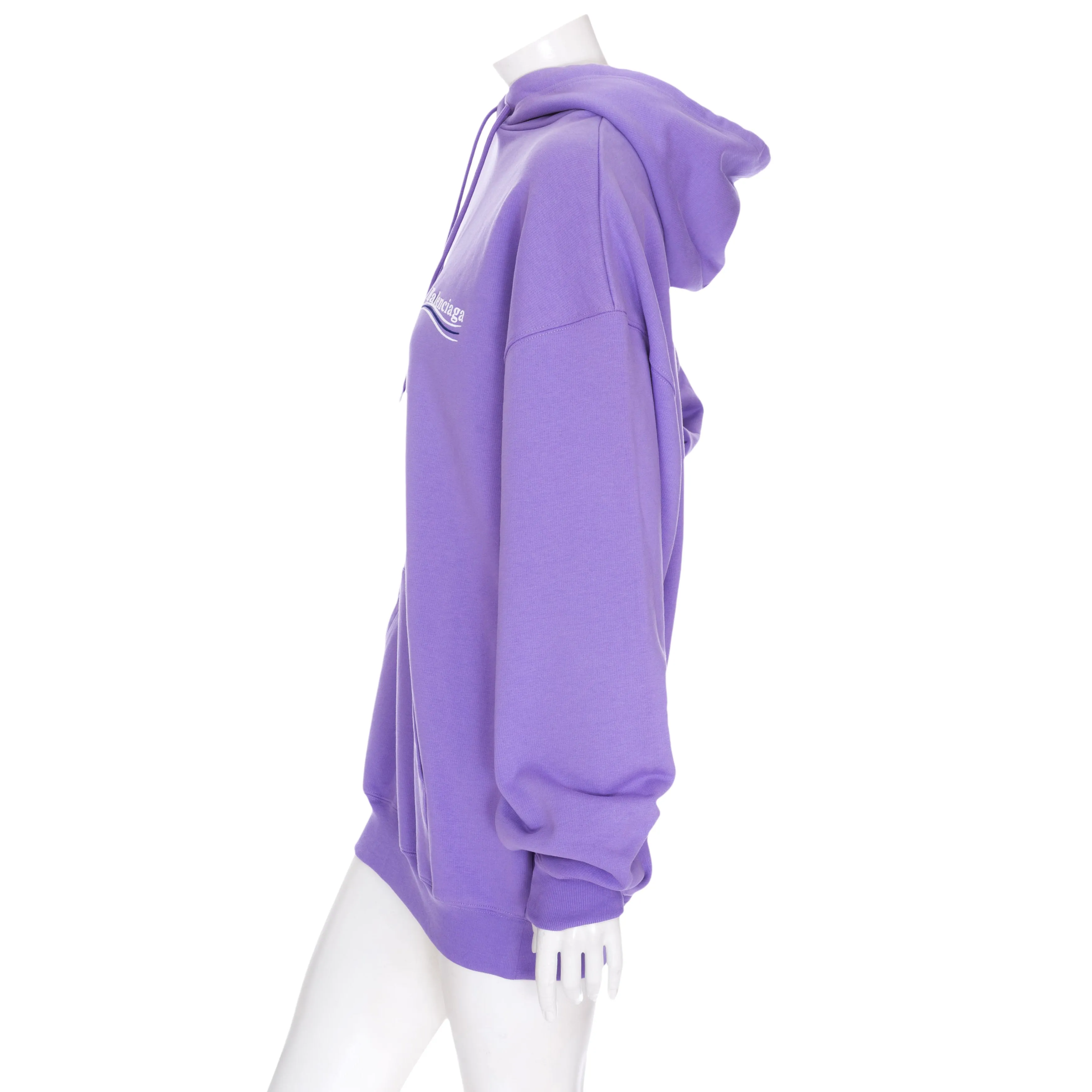 Purple Cotton Embroidered Political Campaign Logo Hoodie NWT