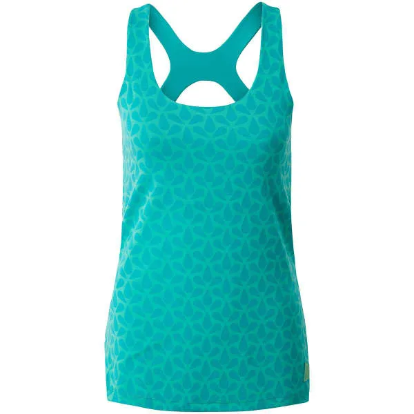 RAB-TRANCE TANK WMNS PEACOCK GREEN  - Climbing vest top