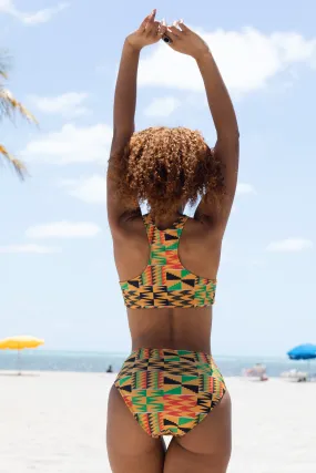 Racerback Bikini Top - Kente