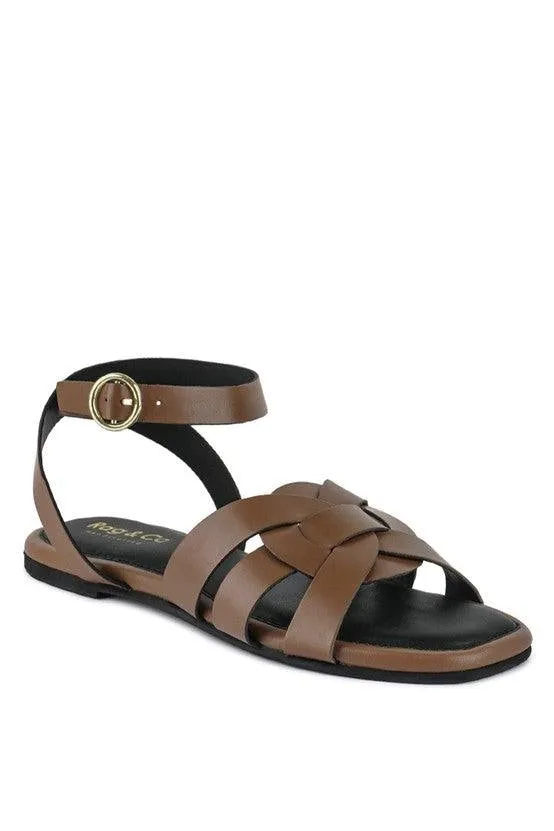 Rag & Co ASHTON Flat Ankle Strap Sandals