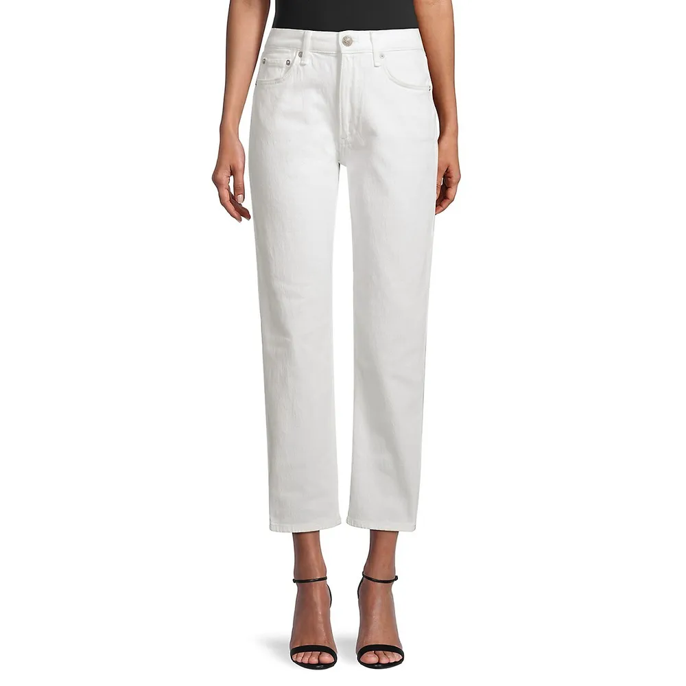 Rag & Bone Harlow Relaxed-Fit Mid-Rise Straight Jeans