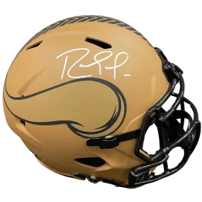 Randy Moss Autographed Minnesota Vikings Salute To Service Full-Size Replica Helmet