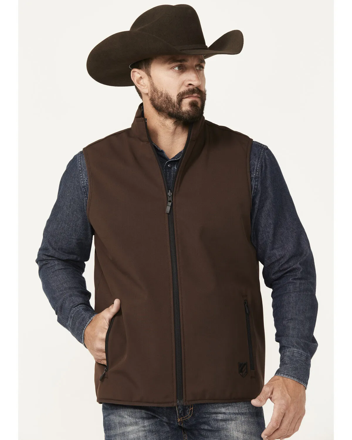 RANK 45® Men's Reversible Southwestern Softshell Vest - Tall