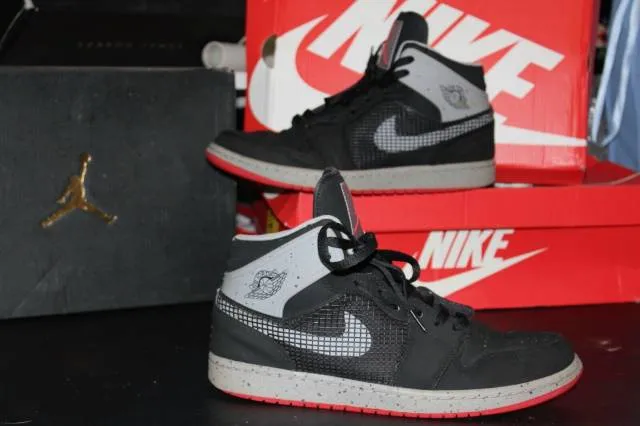 Rare Nike Jordan 1 Retro 89 Black Cement 599873-003 SZ 1...