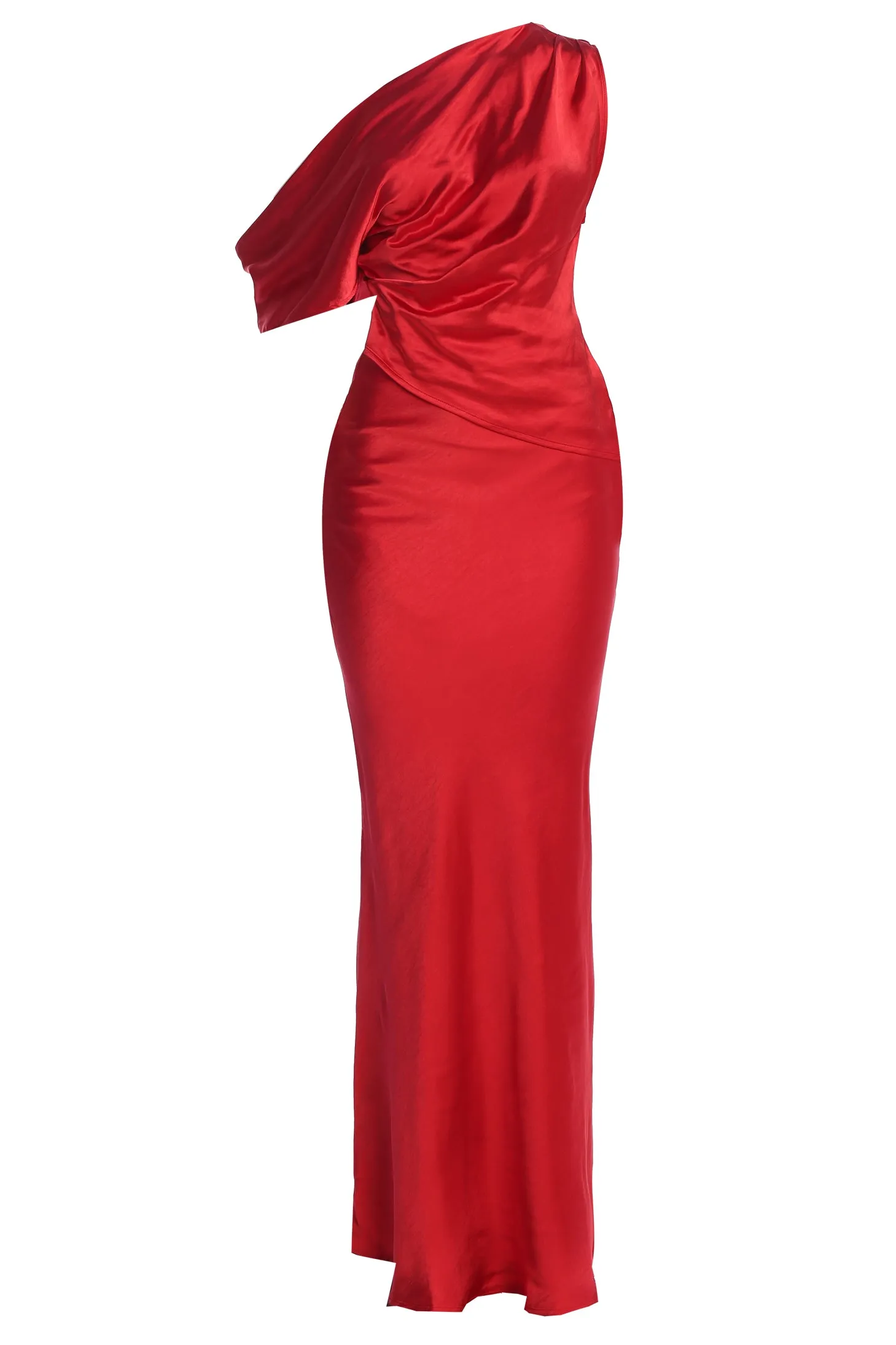 Red Rosi Asymmetrical Top