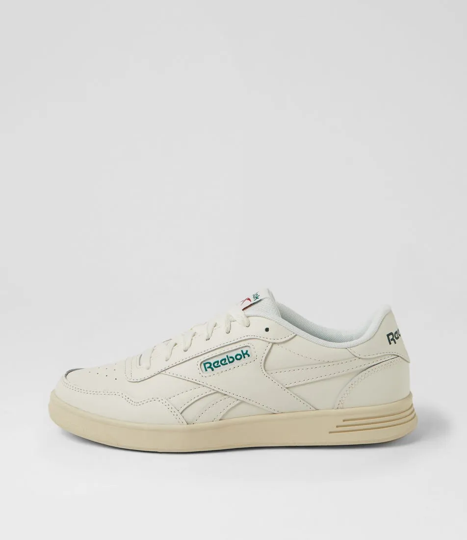 REEBOK Court Advance W Chalk Dark Green Red Sneakers