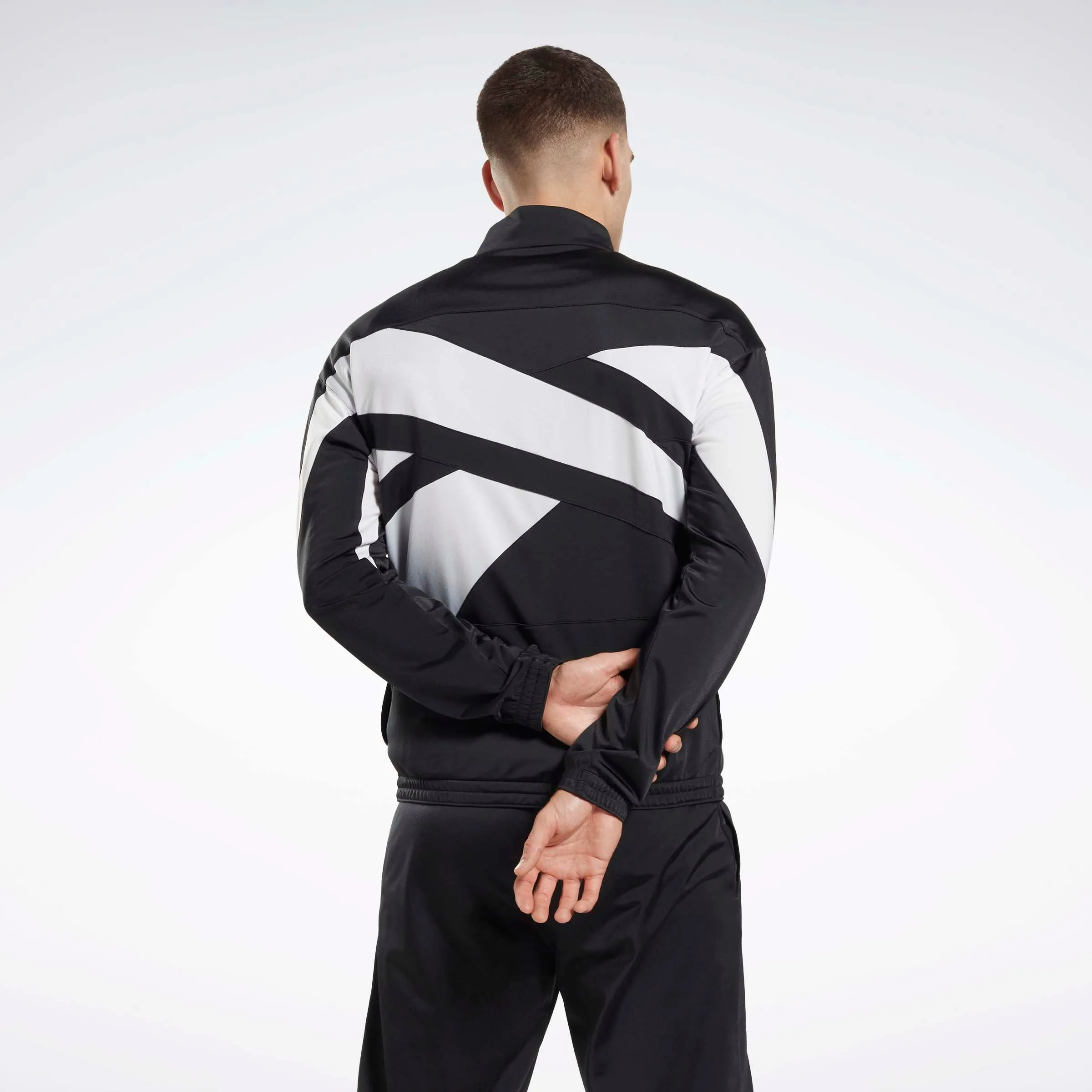 Reebok Identity Vector Knit Track Top Night Black/White