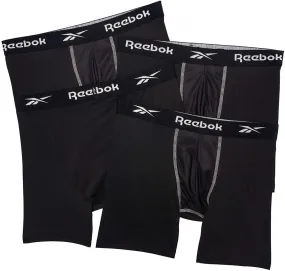 Reebok Men's Performance Boxer Briefs with Comfort Pouch (4 Pack)