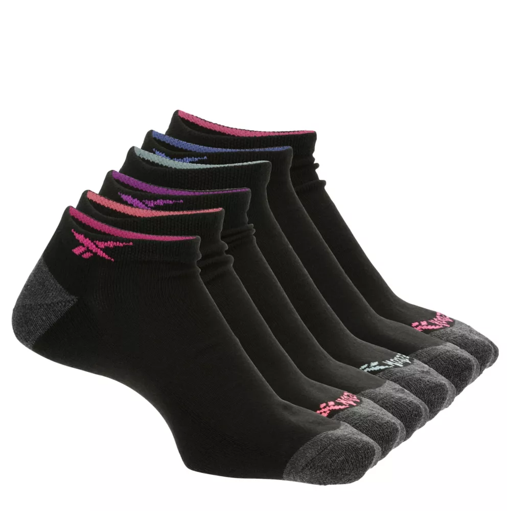 REEBOK  WOMENS LOW CUT ODOR RESISTANT SOCKS 6 PAIRS