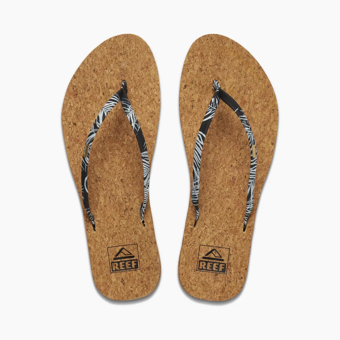 Reef Cushion Slim Cork Women's Sandals - Palmia