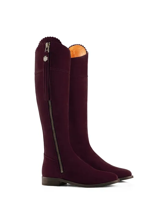 Regina       50% Off   |   Save £187  plum Flat Knee-high Boots        - Regular Fit