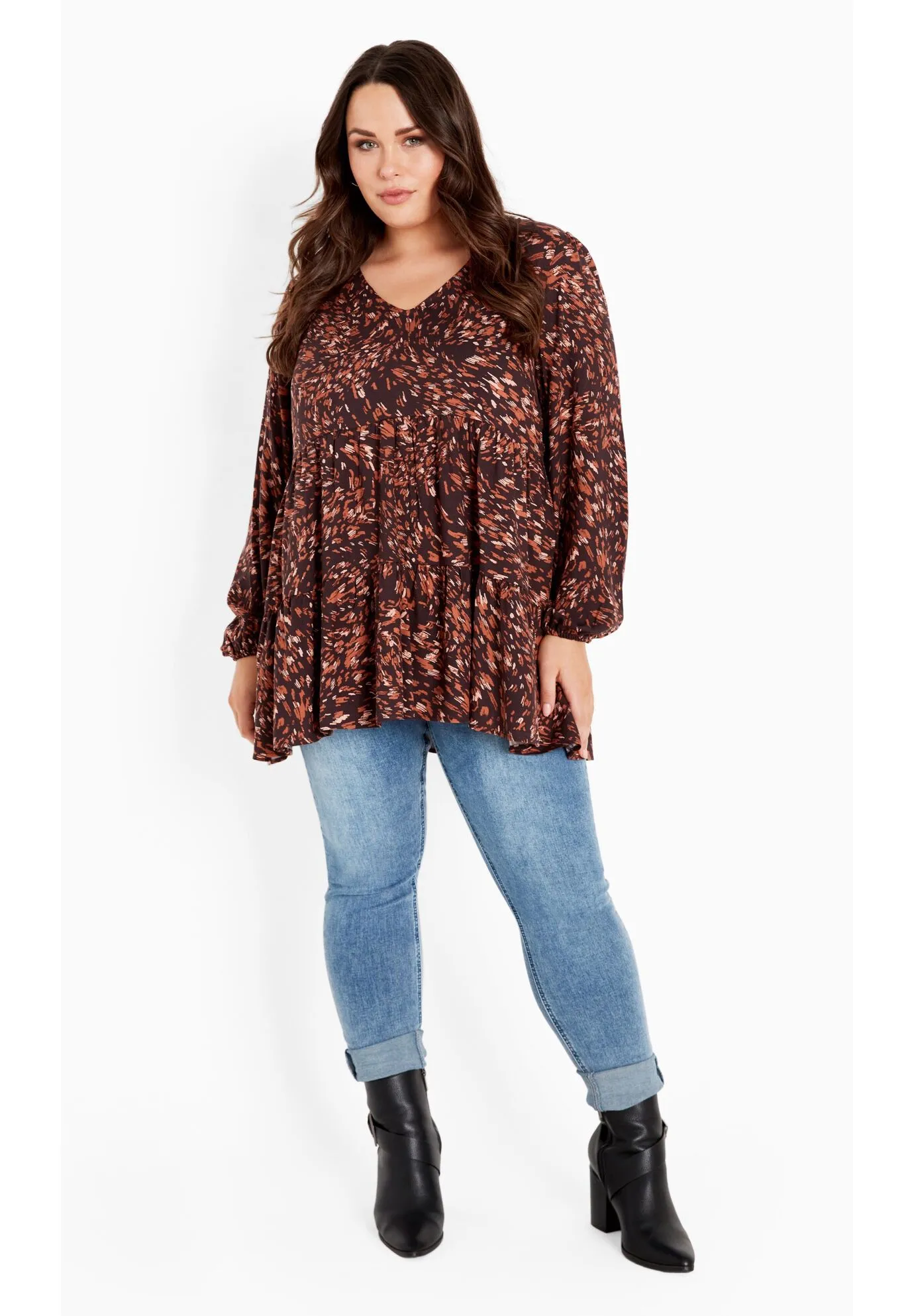 Remi Ruffle Hi Lo Tunic