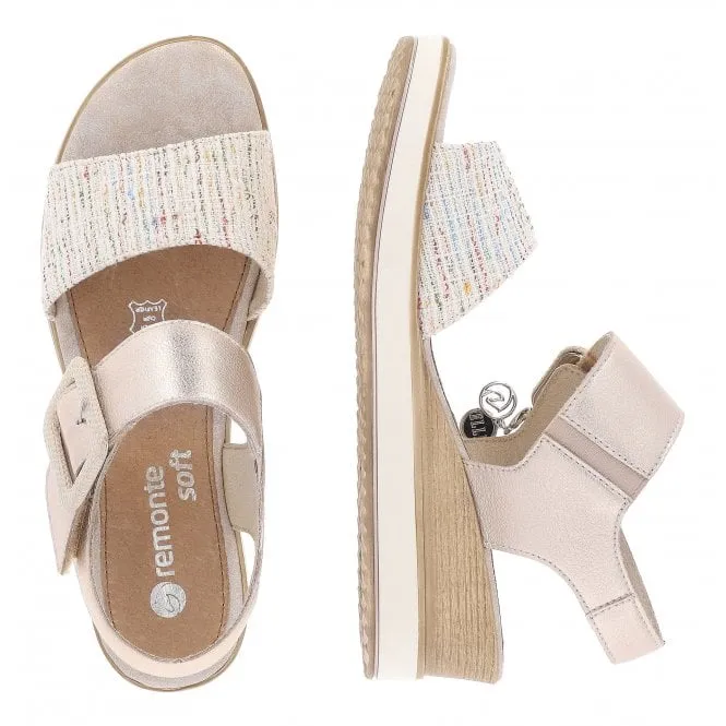 Remonte  Womens D6453-31 Pink Multi Sandals