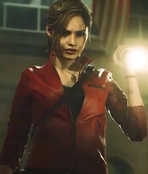 Resident Evil 2's Claire Redfield Red Leather Jacket - TheLeatherCity