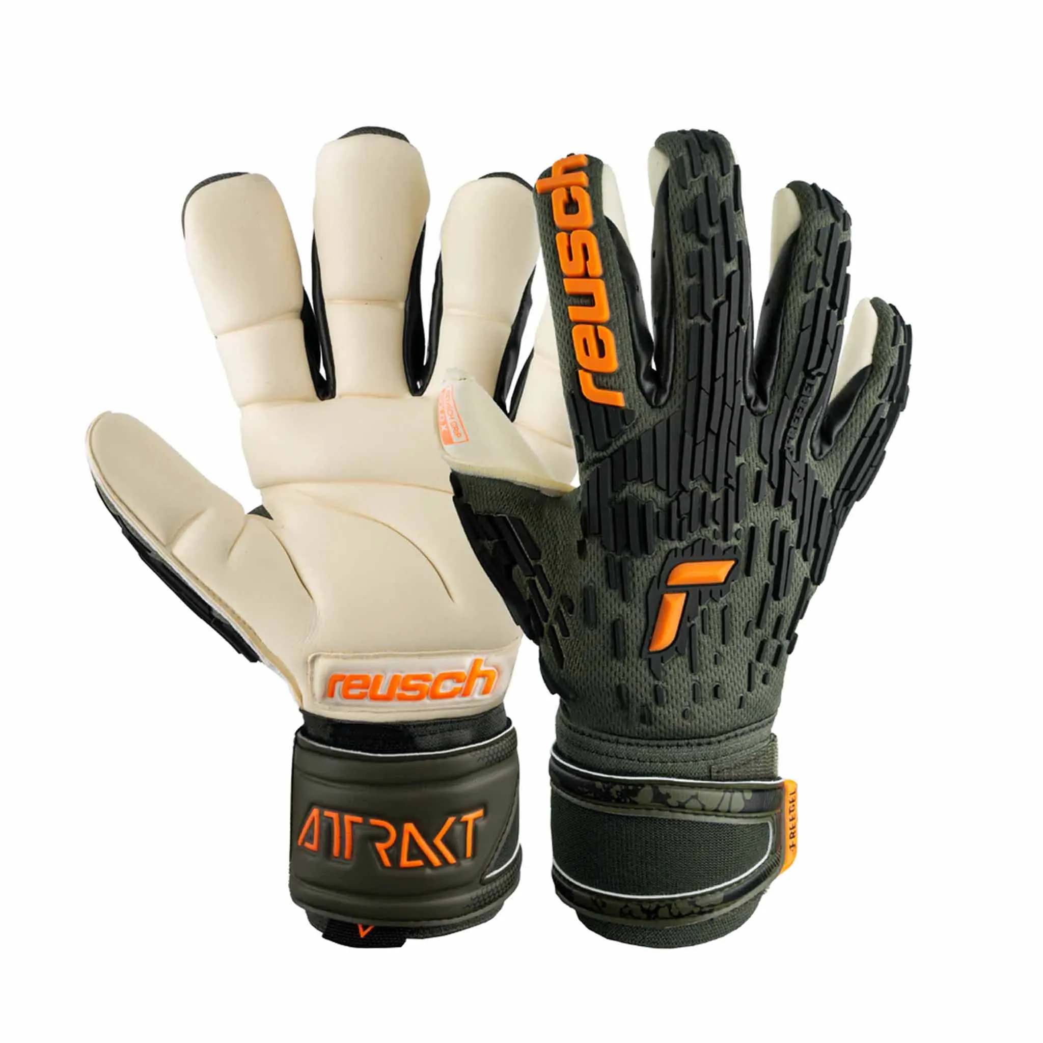 Reusch Attrakt Freegel Gold X Finger Support gants de gardien de soccer
