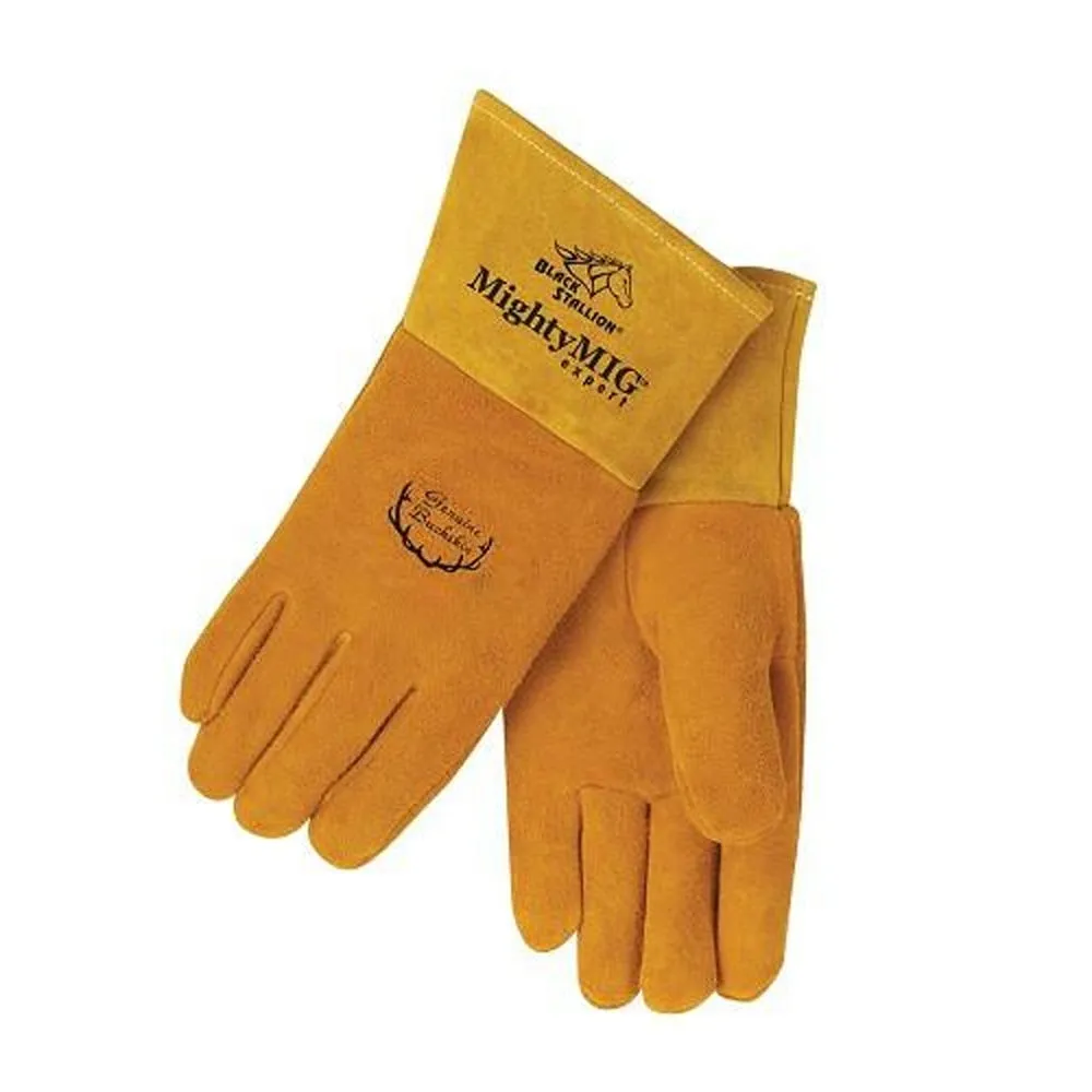 Revco Black Stallion Mighty MightyMIG Deerskin Premium MIG Welding Gloves, Extra Large 39XL