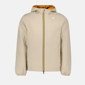 Reversible Beige-Orange Puffer Jacket