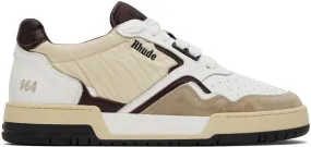 Rhude White & Beige Racing Sneakers