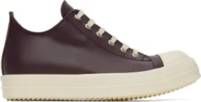 Rick Owens Purple Low Sneakers