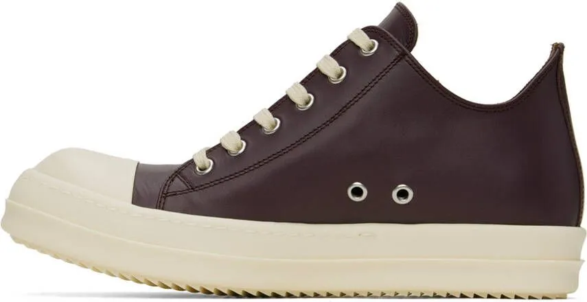 Rick Owens Purple Low Sneakers