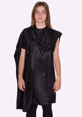 RICK OWENS RP02B6141 O CORNETTO TUNIC DRESS BLACK