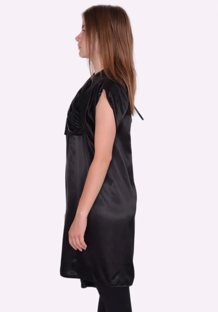 RICK OWENS RP02B6141 O CORNETTO TUNIC DRESS BLACK