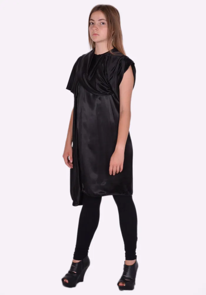 RICK OWENS RP02B6141 O CORNETTO TUNIC DRESS BLACK