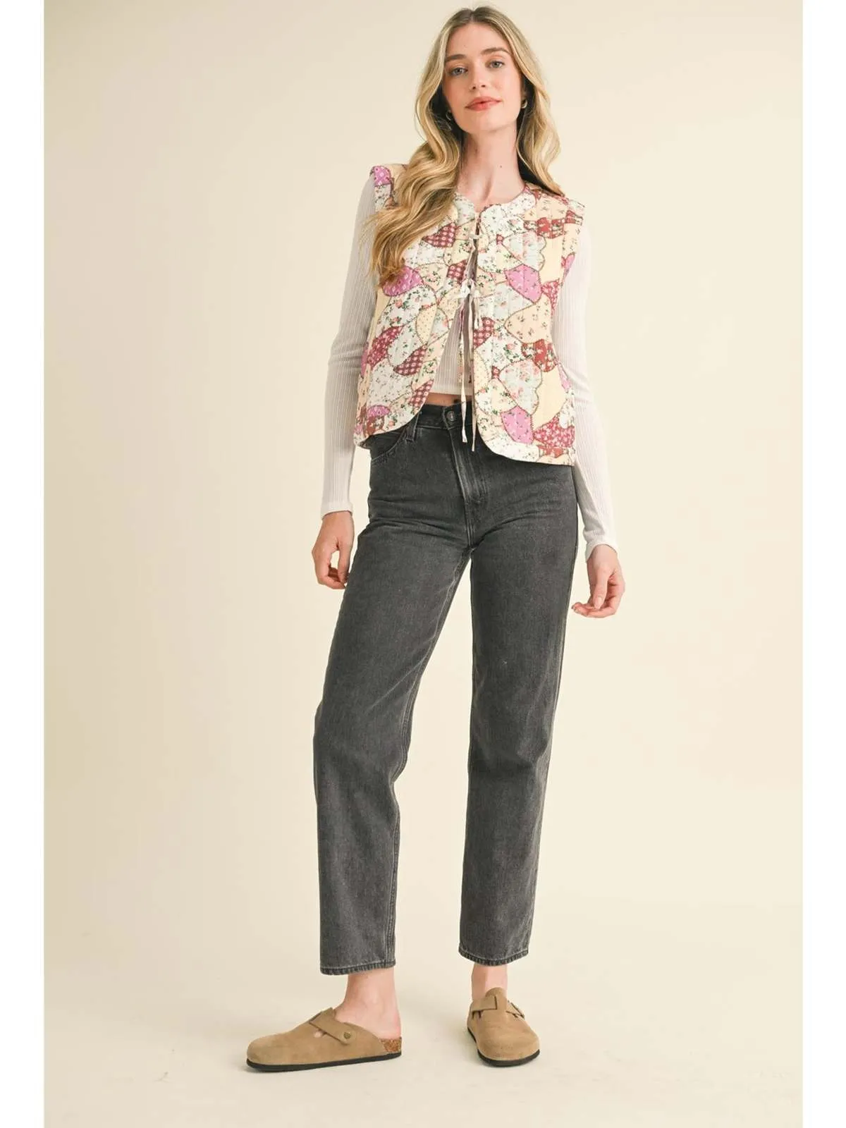Rimini Patch Vest - Orchid Multi