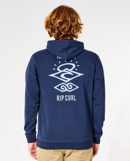 Rip Curl Search Icon Mens Hoodie in Navy