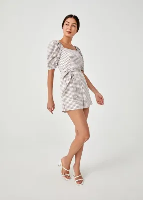 Riviera Smocked Cutout Romper