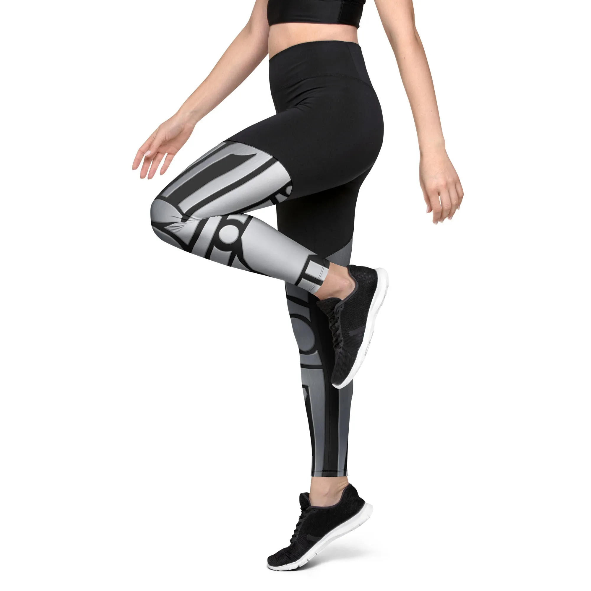Robo Chic Armor Compression Leggings