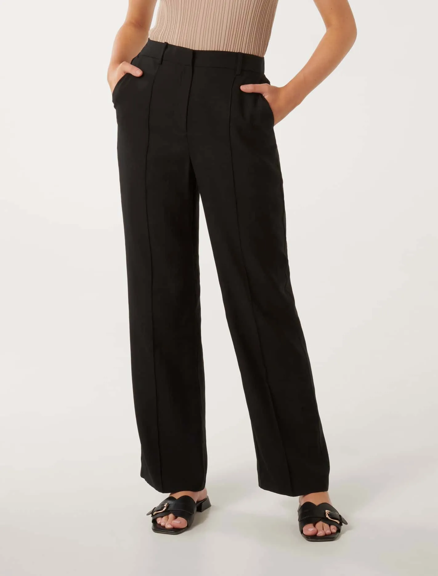 Robyn Relaxed Straight-Leg Pants